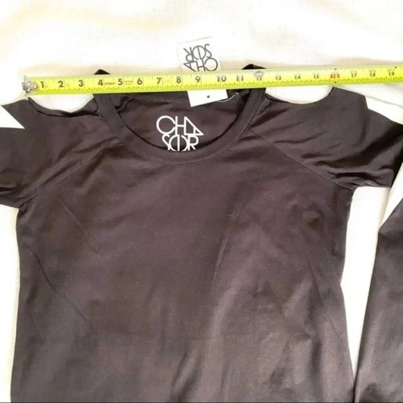 NWT CHASER Cold Shoulder Lightning Shirt - Picture 8 of 13